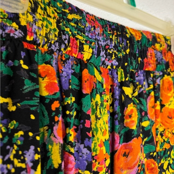 Adrian Jordan Vintage Floral Colorful Wide Leg Pants - Picture 8 of 13